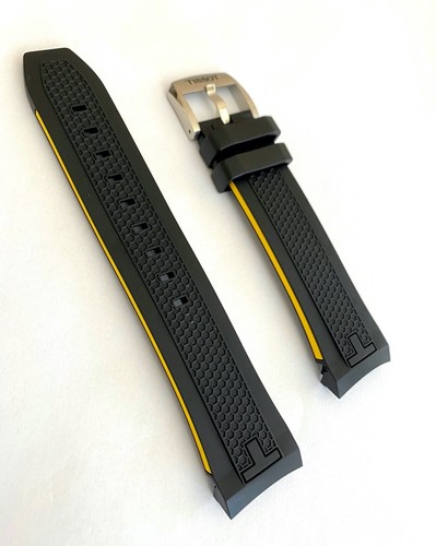 Cinturino gomma nero giallo - gomma, nero/giallo